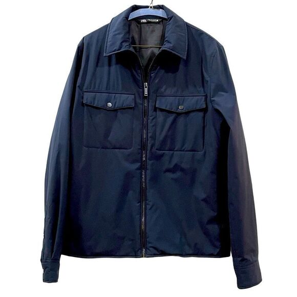 Zara Windbreaker, Blue, Size M - Picture 1 of 15